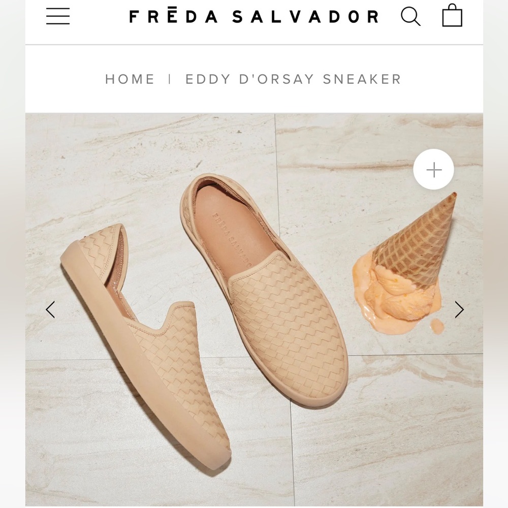 Price drop!! Eddy D’Orsay Sneaker Natural Closed Woven Calf EUC